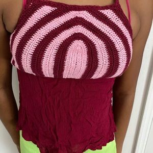 Crocheted halter top
